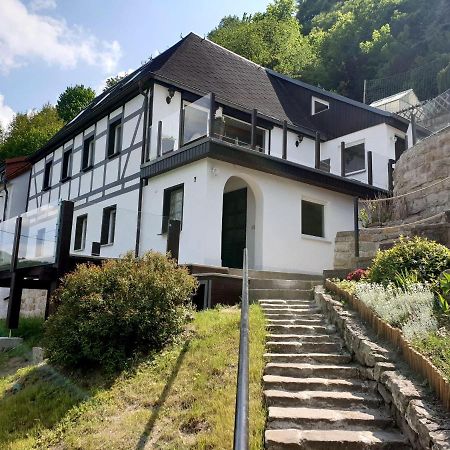 Saechsische-Schweiz-Ferienhaus-Wohnung-2-Mit-Hervorragendem-Panoramablick-Ueber-Das-Elbtal Königstein an der Elbe Eksteriør bilde